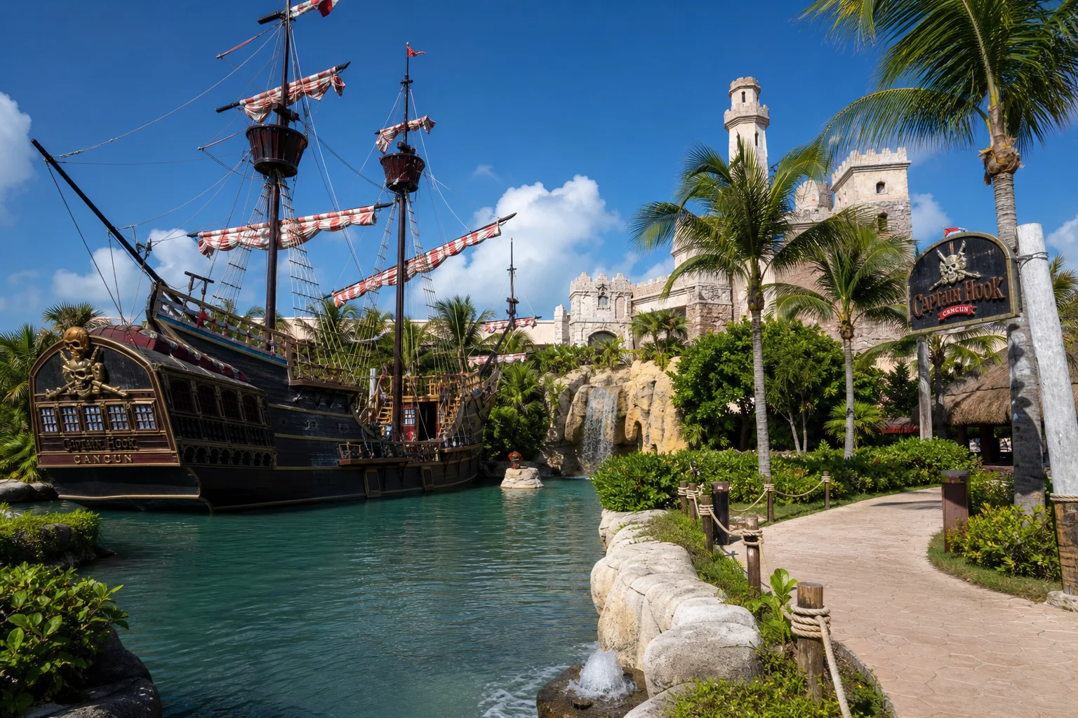 Treasure Island TI resort exterior landscape